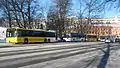 Bus à proximité de la cathédrale de Turku.