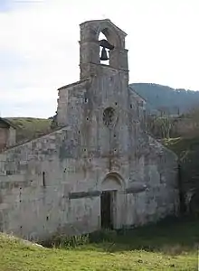 Image de l'église rurale le long du tratturo  Centurelle - Montesecco