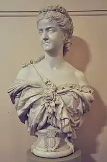 Mme Adelina Patti, marquise de Caux (1869), marbre, Londres, Royal Opera House.