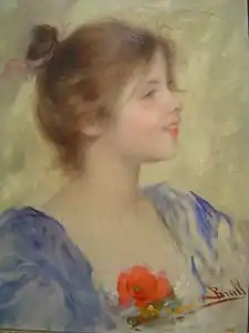 Portrait de jeune fille (1912), Vilanova i la Geltrú, bibliothèque-musée Víctor Balaguer.
