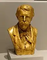 Buste d'Edward Souther Griffin, en plâtre et feuille d'or, 1881, Portland Museum of Art (en)