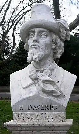 Buste de Francesco Daverio, Janicule, Rome,