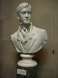 Buste de marbre de l'acteur Matthew Macfadyen