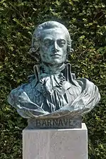 Buste d'Antoine Barnave, sur le site de l'ancien jeu de paume.