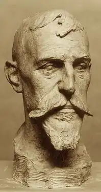 Constantin Meunier, Buste d'Henri Duhem (1900), plâtre, Ixelles, musée Meunier.