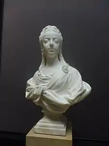 Buste de Marie-Antoinette, Dauphine de France, réalisé en 1771 par Jean-Baptiste II Lemoyne.