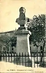 Buste de Soleillet à Nîmes.
