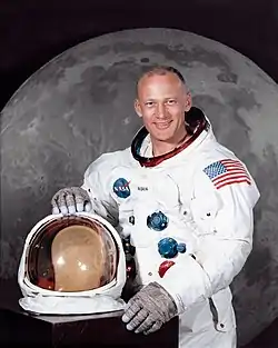 Portrait de Buzz Aldrin le 1er juillet 1969.