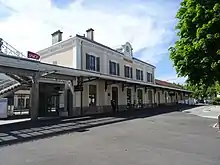 Le bâtiment voyageurs de la gare de Thonon.