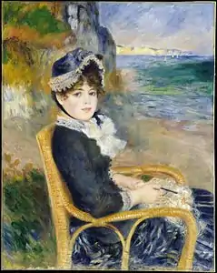 Femme assise au bord de la mer (1883), New York, Metropolitan Museum of Art.