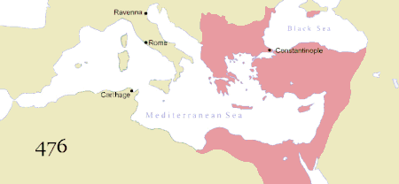 L'empire byzantin au fil des siècles.