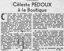 Céleste Pedoux par Victor Moremans