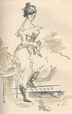 Illustration pour Le Journal d’une femme de chambre d’Octave Mirbeau, Éditions Nationales, 1935.