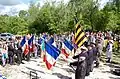 Cérémonie d'hommage sur les pentes du Mont Cornillet, le 20 mai 2017