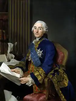 Portrait de César Gabriel de Choiseul-Praslin par Alexandre Roslin.