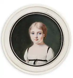 Portrait de jeune fille, 1810. Galerie nationale de Finlande.