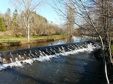 La Côle au pont de la RD 68 (vue prise vers l'amont).