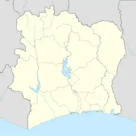 voir sur la carte de Côte d'Ivoire