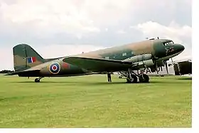 Douglas C-47 Skytrain avion de transport américain utilisé pour le parachutages en 1944