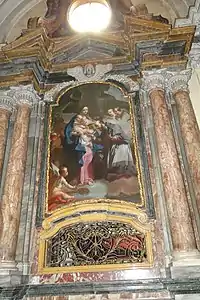François de Salle priant la Vierge, Chieri, église San Filippo.