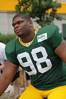 Description de l'image C.J. Wilson August 1 2011 at Packers Training Camp.jpg.