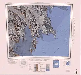 La baie Terra Nova (centre bas).