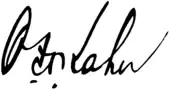 signature d'Otto Hermann Kahn