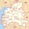 Carte de la zone CA