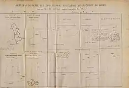 Carte des concessions par Gustave Arnould