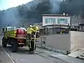 Camion-citerne feu de forêt moyen 2000 l. de lutte Forestier-Sapeur Mercedes du Conseil Général des Alpes Maritimes (Force 06) en 2013.