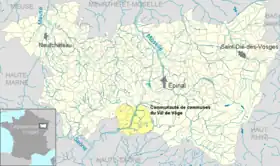 Localisation de Communauté de communes du Val de Vôge