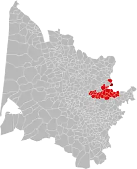 Localisation de Communauté de communes Castillon-Pujols