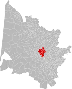 Localisation de Communauté de Communes du Créonnais