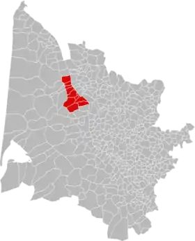 Localisation de Communauté de communes Médoc-Estuaire