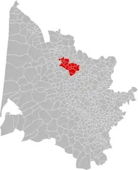 Localisation de Communauté de communes du Grand Cubzaguais