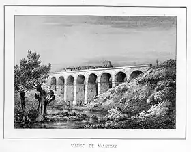 Le viaduc de Malaunay.