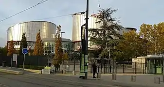 Cour européenne des Droits de l'Homme à Strasbourg.