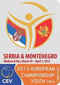 Description de l'image CEV 2013 European Championship Youth Girls Logo.jpg.