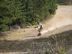 Descente sur la piste de la charbonnière