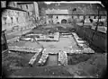 Fouilles du cloître, photographie par Albert Naef, vers 1913 (Archives cantonales vaudoises).