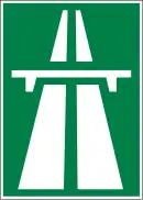 Signal d'indication autoroute (nationale et cantonale)