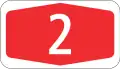 Plaque numérotée pour autoroutes et semi-autoroutes (nationale et cantonale)