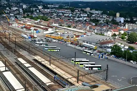 La gare routière du Centre intermodal d'échanges de Limoges