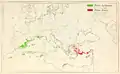 Comparaison des aires de répartition de Pinus halepensis et Pinus brutia