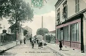 La rue Romaincourt, au début du XXe siècle.