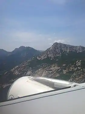 Vent arrière pour un atterrissage en piste 36 sur l'aéroport de Calvi Sainte Catherine