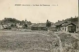 La gare de Jussey (Ligne Ancier - Jussey au tout début du XXe siècle)