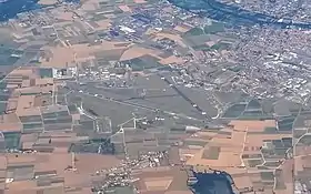 Vue de la base militaire de Cognac avec l'aéroport