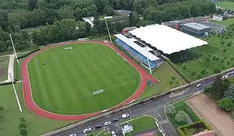 Vue aérienne du centre national du rugby.