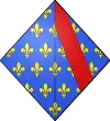 Blason de Jeanne de Bourbon, reine de France